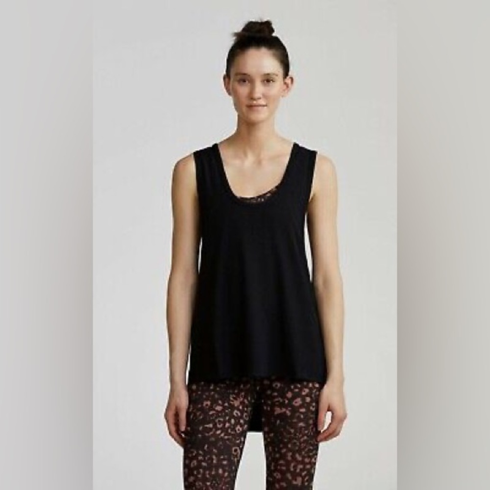 NWT Varley Palmer (long) Tank Top, Black, S